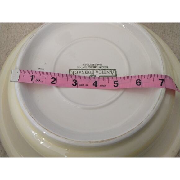 Antica Fornace AFA9 Italian Made Eggplant Pattern Serving Bowl Dinner Party - Picture 12 of 16